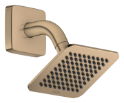 Верхній душ Hansgrohe Axor Citterio C 1jet EcoSmart 120х120 мм з кронштейном матова бронза 28810140