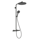 Душевая система Hansgrohe Raindance Alive S Puro Showerpipe 300 1jet EcoSmart+ с термостатом матовый черный хром 24594340