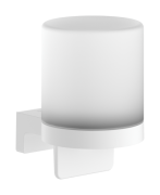 Диспенсер для рідкого мила Hansgrohe AddStoris S 200 мл метал/скло матовий білий 41765700