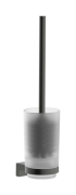 Ершик для унитаза Hansgrohe AddStoris S настенный металл/стекло матовый черный хром 41782340