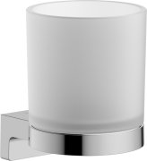 Стакан для зубных щеток Hansgrohe AddStoris S на держателе стекло/металл хром 41769000