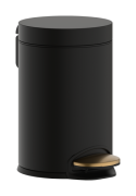Ведро для мусора Hansgrohe AddStoris 3 л с педалью матовая бронза 41775140