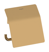 Держатель для туалетной бумаги Hansgrohe AddStoris S с крышкой металл матовая бронза 41783140