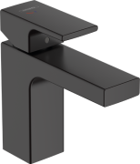 Смеситель для раковины Hansgrohe Vernis Shape с донным клапаном матовый черный 71536670