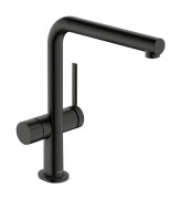 Смеситель для кухни Hansgrohe Talis M54 1jet однорычажный с запорным вентилем матовый черный хром 72827340