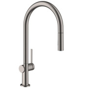 Смеситель для кухни Hansgrohe Talis M54 EcoSmart с выдвижной лейкой матовый черный хром 72842340