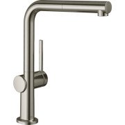 Смеситель для кухни Hansgrohe Talis M54 EcoSmart с выдвижной лейкой нержавеющая сталь 72845800