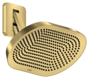 Верхний душ Hansgrohe Axor ShowerSphere 2jet 370х220 мм с кронштейном полированное золото 39745990