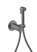 Гігієнічний душ Hansgrohe Axor 1jet для змішаної води зі шлангом та тримачем матовий чорний хром 29242340