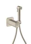 Гигиенический душ Hansgrohe Axor 1jet для смешанной воды со шлангом и держателем матовый никель 29243820