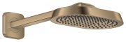 Верхній душ Hansgrohe Axor ShowerSphere 1jet 250х160 мм із кронштейном матова бронза 39754140