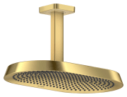 Верхний душ Hansgrohe Axor ShowerSphere 370х220 мм 2 режима EcoSmart с потолочным подсоединением полированное золото 39758990