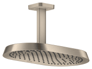Верхній душ Hansgrohe Axor ShowerSphere 370х220 мм 1 режим зі стельовим під'єднанням матовий нікель 39760820