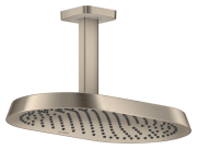 Верхній душ Hansgrohe Axor ShowerSphere 370х220 мм 1 режим EcoSmart із стельовим під'єднанням матовий нікель 39761820