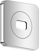 Декоративна накладка для верхнього душу Hansgrohe Axor ShowerSphere 120х120 мм метал хром 39769000