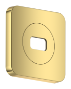 Декоративная накладка для верхнего душа Hansgrohe Axor ShowerSphere 120х120 мм металл полированное золото 39769990