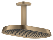 Верхній душ Hansgrohe Axor ShowerSphere 370х220 мм 2 режими EcoSmart із стельовим під'єднанням матова бронза 39758140