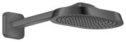 Верхний душ Hansgrohe Axor ShowerSphere 1jet EcoSmart 250х160 мм с кронштейном матовый черный хром 39755340