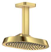 Верхний душ Hansgrohe Axor ShowerSphere 250х160 мм 1 режим EcoSmart+ с потолочным подсоединением полированное золото 39771990