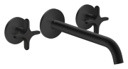 Смеситель для ванной Hansgrohe Axor One настенный на 3 отверстия матовый черный 48430670