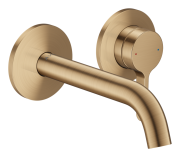 Змішувач для раковини Hansgrohe Axor One настінний одноважільний матова бронза 48170140