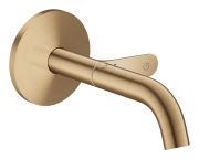 Змішувач для раковини Hansgrohe Axor One настінний одноважільний матова бронза 48180140