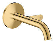 Змішувач для раковини Hansgrohe Axor One настінний одноважільний поліроване золото 48180990