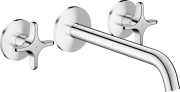 Смеситель для ванной Hansgrohe Axor One настенный на 3 отверстия хром 48430000