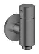 Шланговое подсоединение Hansgrohe Axor One с запорным клапаном матовый черный хром 48781340