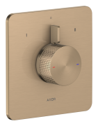 Змішувач для душу Hansgrohe Axor Citterio C вбудований 2 споживача матова бронза 49451140