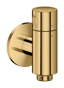 Шланговое подсоединение Hansgrohe Axor One с запорным клапаном полированное золото 48781990
