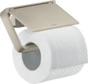Тримач для туалетного паперу Hansgrohe Axor Universal Softsquare з кришкою матовий нікель 42836820