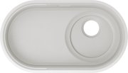 Мийка для кухні Blanco Oovalon 700-U під стільницю 75,6х43 см Velgranit хмарний білий 527990