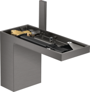 Змішувач для раковини Hansgrohe Axor MyEdition без панелі з донним клапаном Push-Open матовий чорний хром 47032340