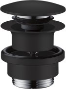 Донний клапан для раковини та біде Hansgrohe Axor Push-Open матовий чорний 51300670