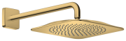 Верхній душ Hansgrohe Axor Citterio C 270х270 мм з кронштейном поліроване золото 28790990