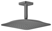 Верхний душ Hansgrohe Axor Citterio C 1jet EcoSmart 270х270 мм с потолочным кронштейном матовый черный хром 28793340