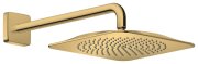 Верхний душ Hansgrohe Axor Citterio C 1jet EcoSmart 270х270 мм с кронштейном полированное золото 28791990