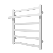 Водяной полотенцесушитель Arte Radiator Aqua 500х600/6 нижнее подключение нержавеющая сталь белый AQW.60.50.6.W.O