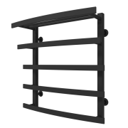 Водяний сушка для рушників Arte Radiator Terra 500х600/5 праве підключення нержавіюча сталь чорний TRW.60.50.5.B.R