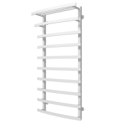 Водяна сушарка для рушників Arte Radiator Terra 500х1200/10 нижнє підключення нержавіюча сталь білий TRW.120.50.10.W.O