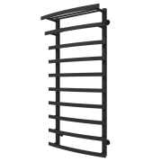 Водяна сушарка для рушників Arte Radiator Terra 500х1200/10 ліве підключення нержавіюча сталь чорний TRW.120.50.10.B.L