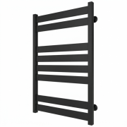 Водяна сушарка для рушників Arte Radiator Eva 500х800/8 ліве підключення нержавіюча сталь чорний EVW.80.50.8.B.L
