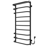 Электрический полотенцесушитель Arte Radiator Aurora 500х1100/10 правое подключение JD03 нержавеющая сталь черный ARE.110.50.10.B.R.3