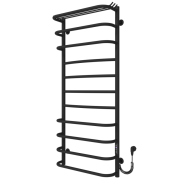 Электрический полотенцесушитель Arte Radiator Aurora 500х1200/11 правое подключение JD03 нержавеющая сталь черный ARE.120.50.11.B.R.3