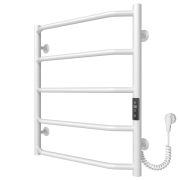 Електрична сушарка для рушників Arte Radiator Ava 400х600/5 праве підключення JD03 нержавіюча сталь білий AVE.60.40.5.W.R.3