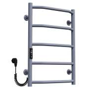 Електрична сушарка для рушників Arte Radiator Ava 400х600/5 ліве підключення JD03 нержавіюча сталь сірий AVE.60.40.5.G.L.3