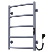 Електрична сушарка для рушників Arte Radiator Ava 400х600/5 праве підключення JD03 нержавіюча сталь сірий AVE.60.40.5.G.R.3