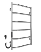 Електричний сушка для рушників Arte Radiator Ava 400х700/6 ліве підключення JD03 нержавіюча сталь полірований  AVE.70.40.6.O.L.3