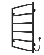 Электрический полотенцесушитель Arte Radiator Ava 400х700/6 правое подключение JD03 нержавеющая сталь черный AVE.70.40.6.B.R.3